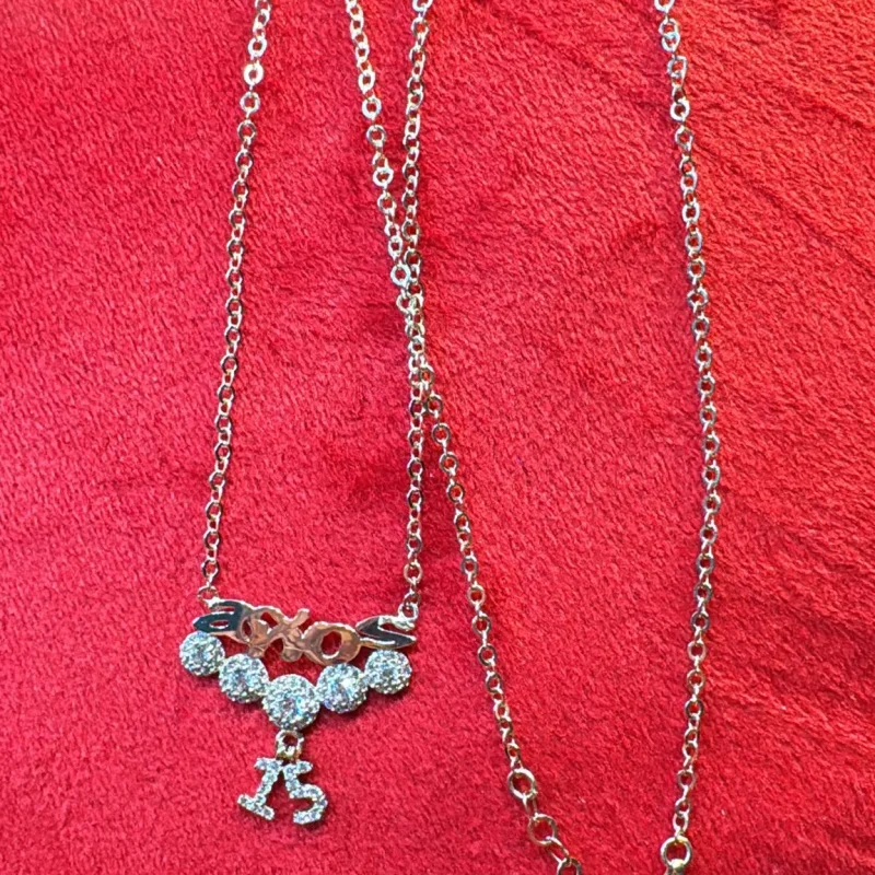 Cadena de 15 años Circonia Blanca 14K