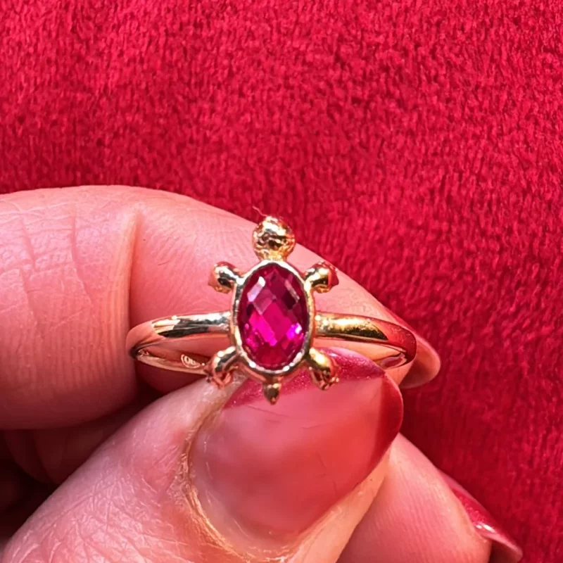 Anillo Diseño Tortuga 14K