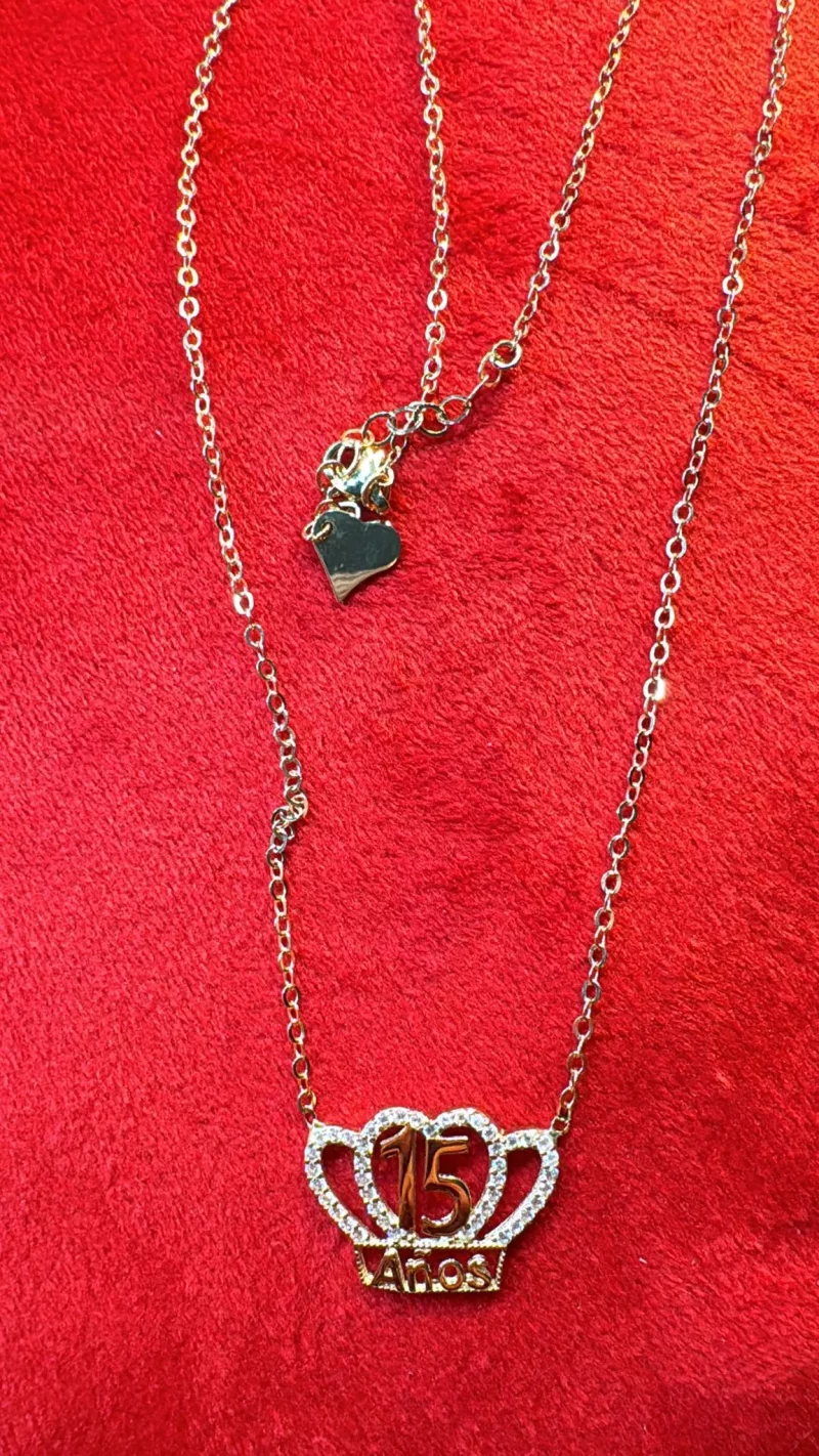 Gargantilla de 15 años 14K
