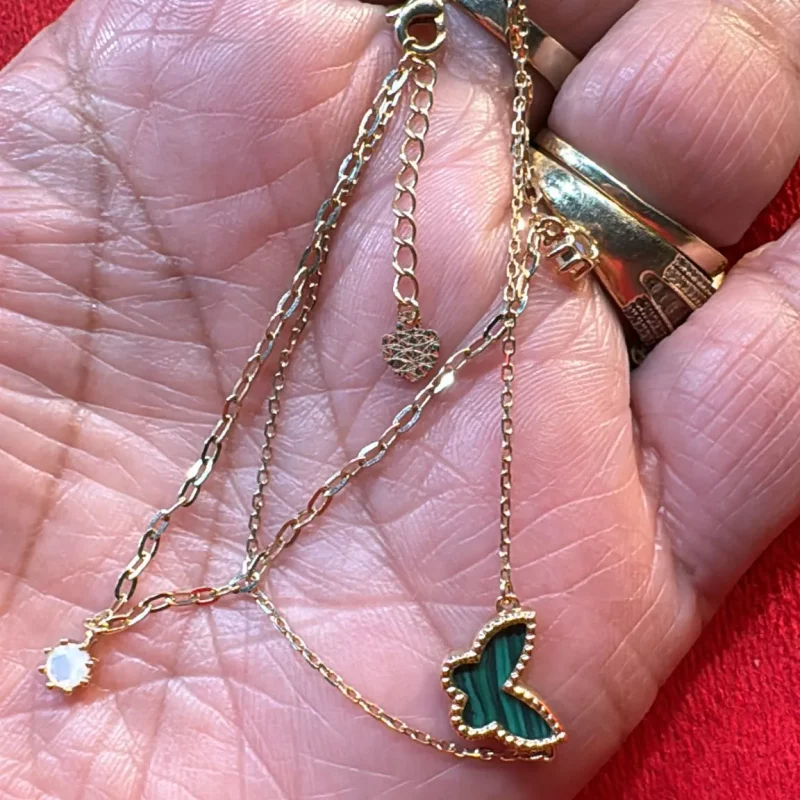 Pulsera de Mariposa Talla 7 / 14K